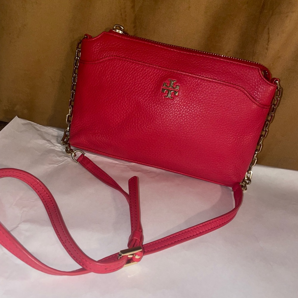 Tory Burch Kira Pebbled Leather Crossbody